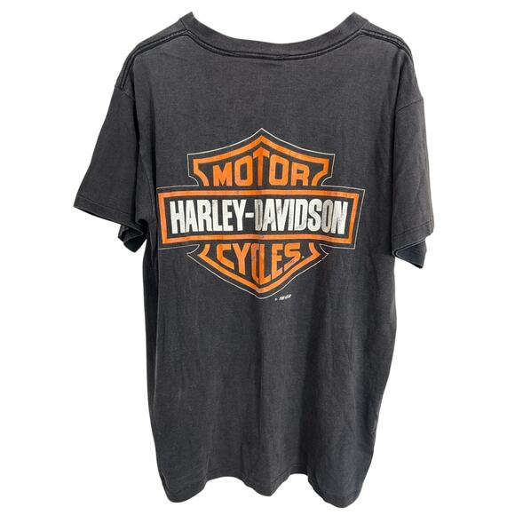 Vintage Harley Davidson Fun Wear Eagle Waterfall Shield Rare LARGE Made in USA - Picture 2 of 11